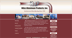 Desktop Screenshot of nilesaluminum.com